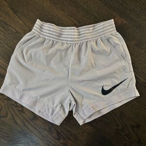 Nike Women's Light Gray Athletic Shorts